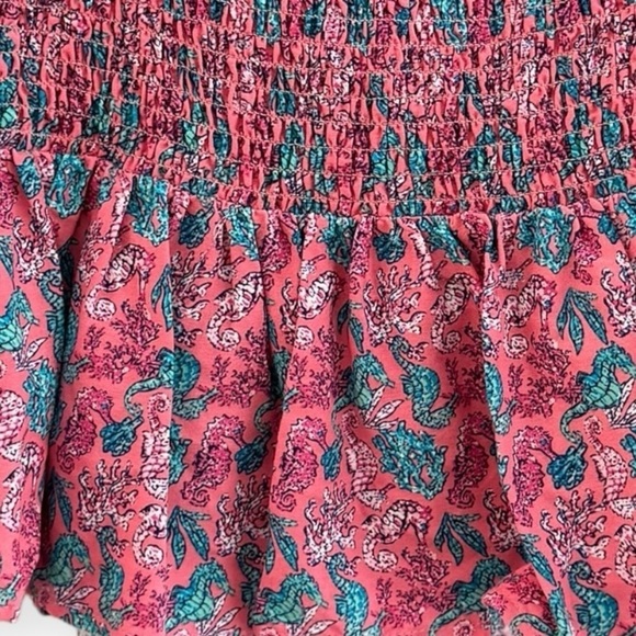 SIMPLY SOUTHERN Shirred Smocked Seahorse Top Size XL NEW - Picture 6 of 8